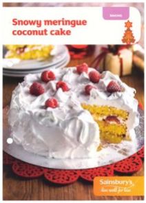 Coconut Cake Recipe Card - Sainsbury's - in store