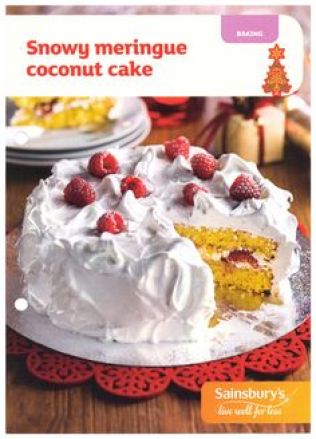 Coconut Cake Recipe Card - Sainsbury's - in store
