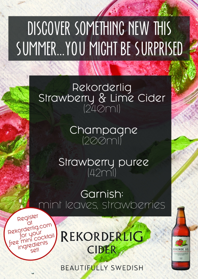 Rekorderlig Discover Something New this Summer - A4 Printed Magazine Advert