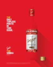 Stolichnaya Vodka A4 Magazine Advert
